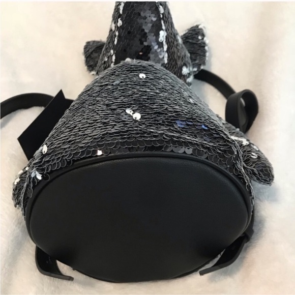 Kendall & Kylie Black Sequin Normie Dog Backpack RARE - Picture 8 of 8